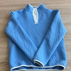 Renwick Blue Quilted Gold Pullover